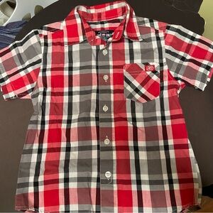 Ecko Unlimited Red and Gray Plaid Shirt. Boys Size 4T.  Like new; never worn.
